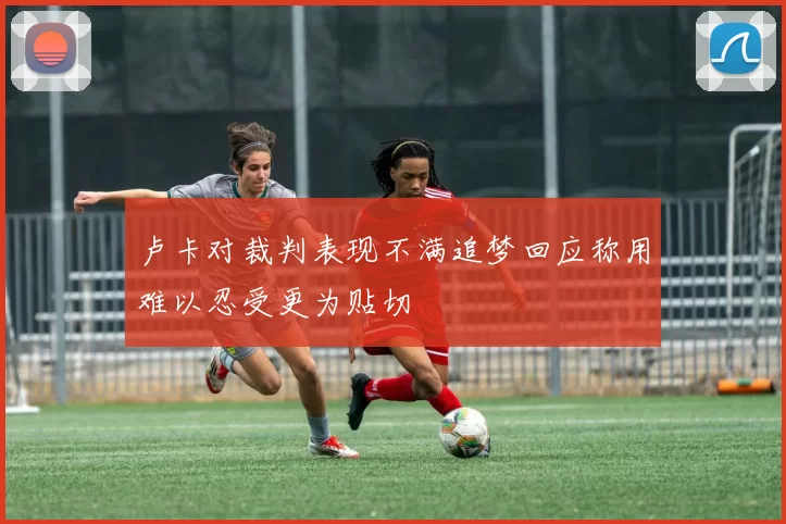 卢卡对裁判表现不满追梦回应称用难以忍受更为贴切